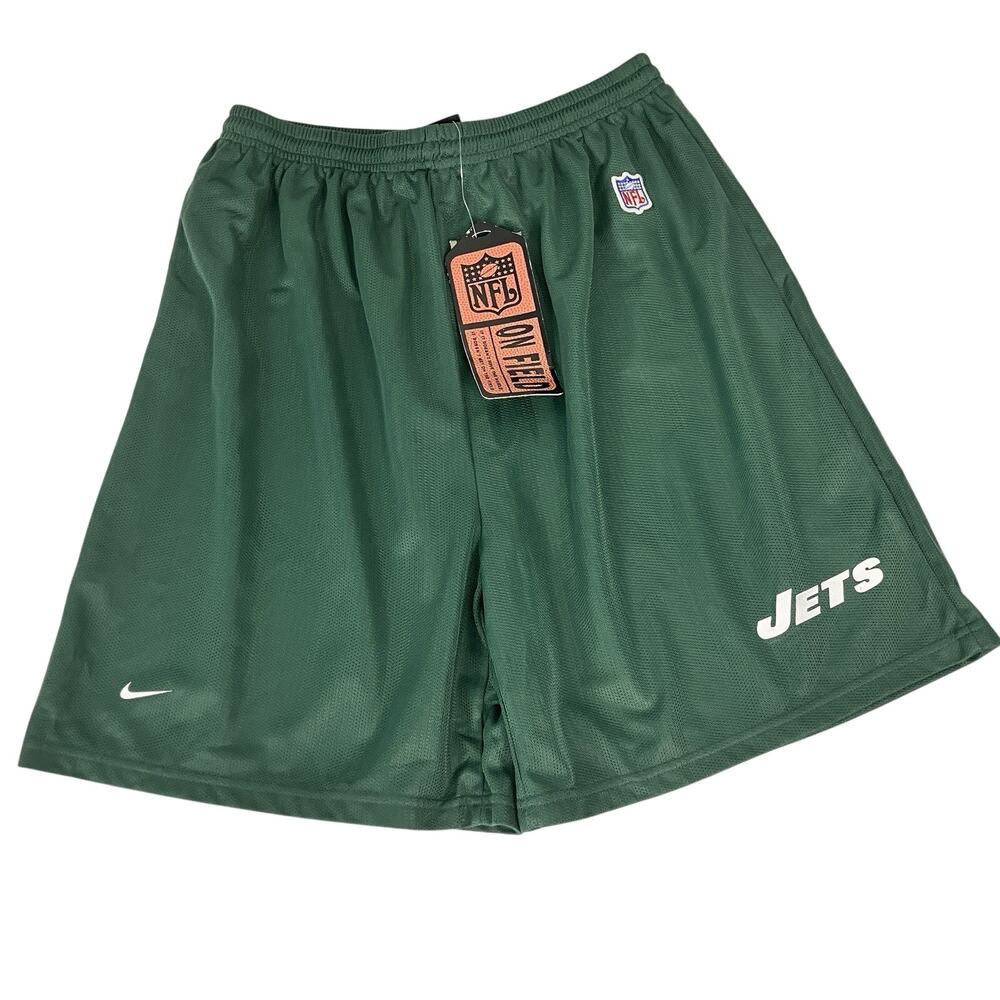 New York Jets Shorts Y2K Nike On Field Green Mesh Practice Shorts NWT Size XL